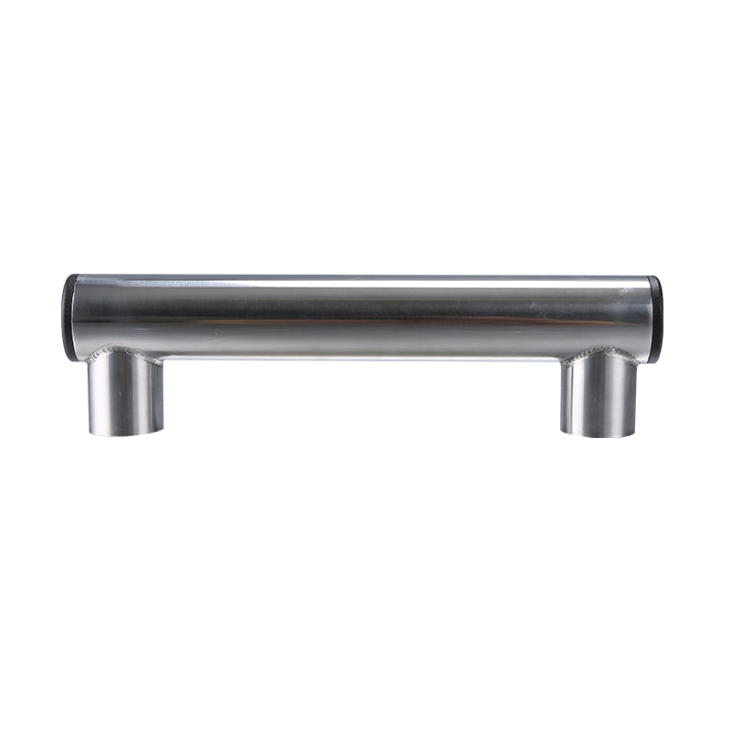 Stainless Steel  Glass Door Pull Handle Refreigerator short two fix point cylinder matting 390mm Door handle XY-115