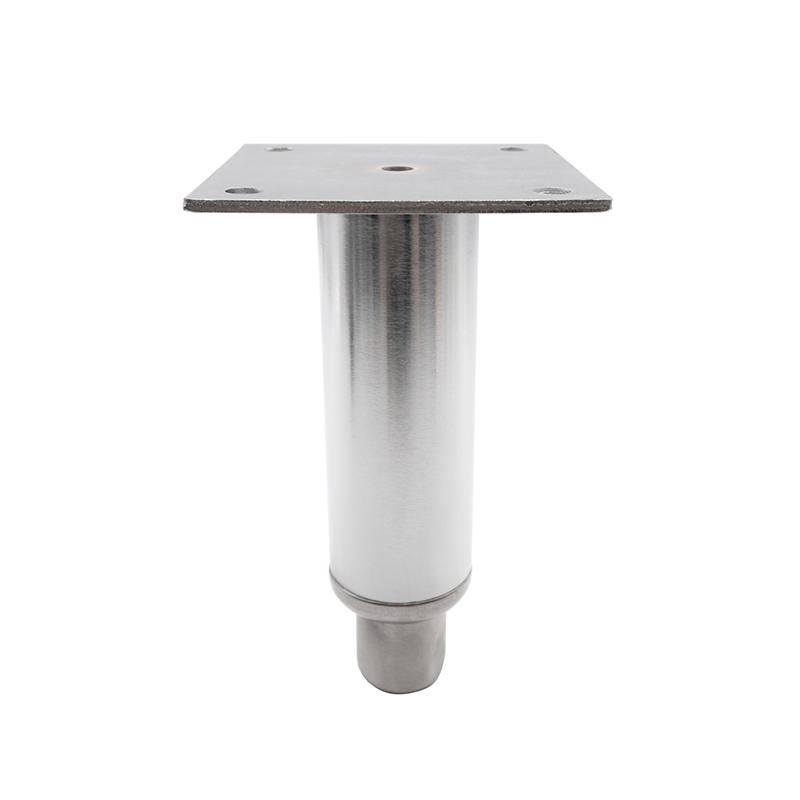 Kitchen Adjustable Leg Kitchen Part Table Equipment Stainless Steel Sliver square with welded mounting plate WJ-116 